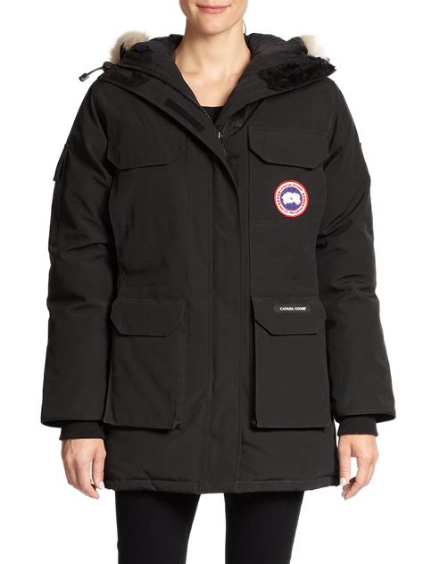 Lyst - Canada Goose Expedition Fur Trimmed Parka in Black