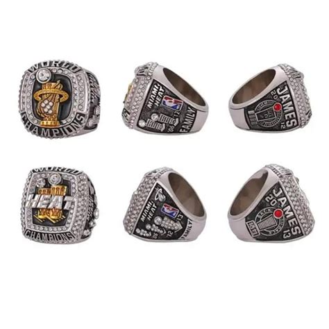 Lebron James CHAMPIONSHIP 4 RING SET Lakers Cavaliers Heat bonus ...