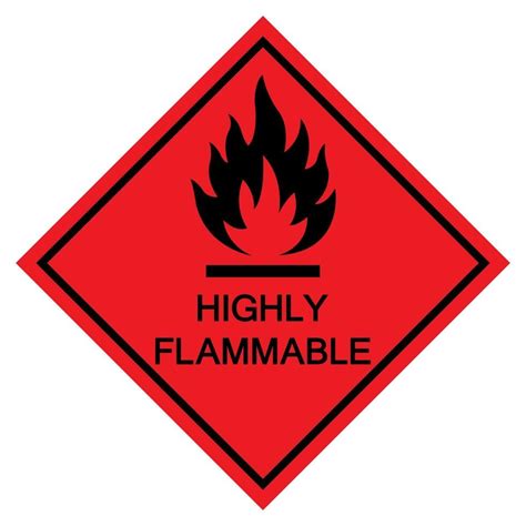 Highly Flammable Symbol Sign Isolate On White Background,Vector ...