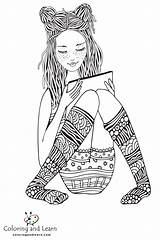 Coloring Pages Printable Girls sketch template