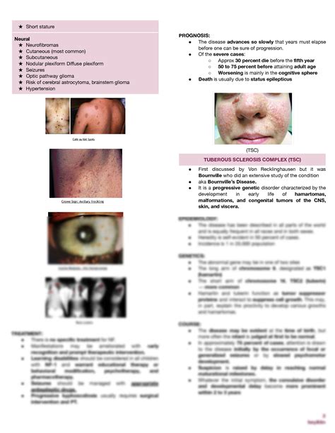 SOLUTION: Neurocutaneous disorders Notes - Studypool