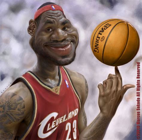 25 Hilarious Digital Caricatures Of Famous People: LeBron James ...