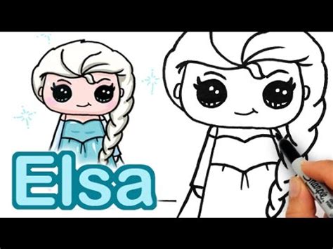 Cute Easy Elsa Drawings - Elsa Modern Drawing Easy Frozen Anna Draw ...