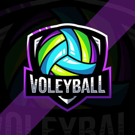 Premium Vector | Volleyball logo design template