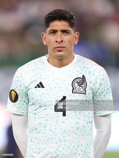 Edson Alvarez Mexico stands for his national anthem before the Group... News Photo - Getty Images