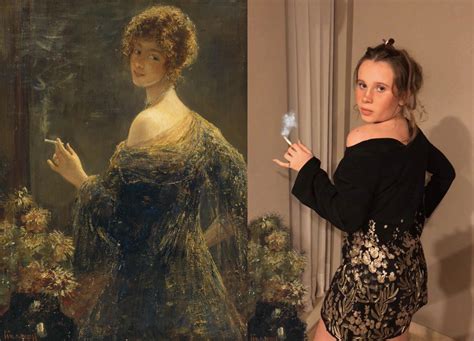 Lady With Cigarette | VanGoYourself