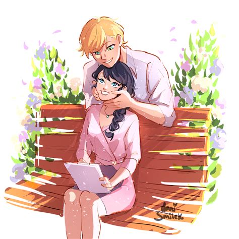 Adrien and Marinette - Miraculous Ladybug Fan Art (44176191) - Fanpop ...