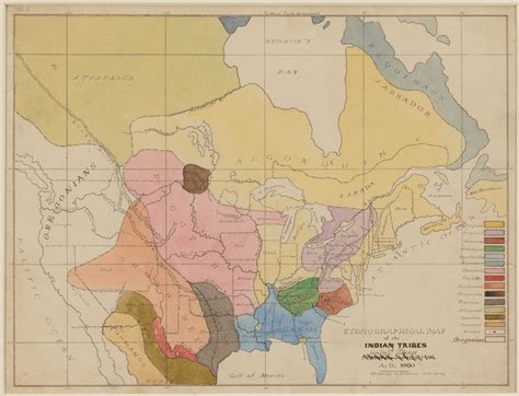 Ethnographic Map of the Indian Tribes of the United States, A.D. 1600, Seth Eastman | Mia