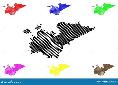 Homa Bay County Republic of Kenya, Nyanza Province Map Vector ...