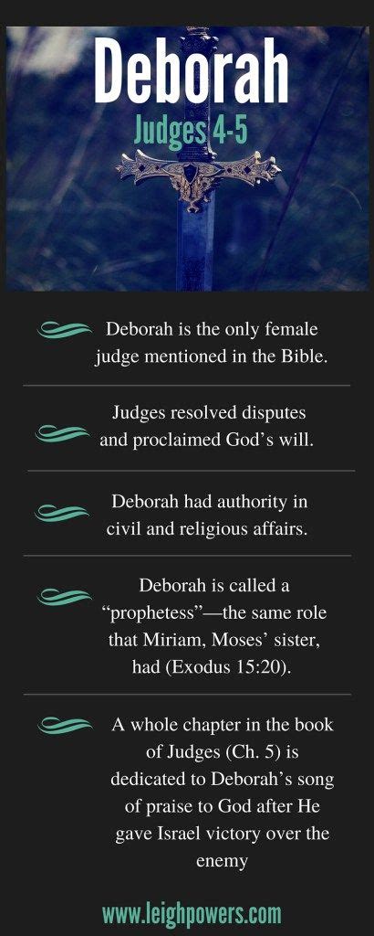 Women of the Bible: Deborah (Judges 4-5) | Bible study notebook, Bible ...