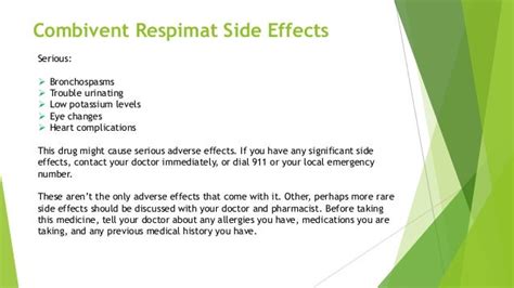 Combivent Respimat (Ipratropium/Albuterol) - Price, Uses and Side Effects | PPT