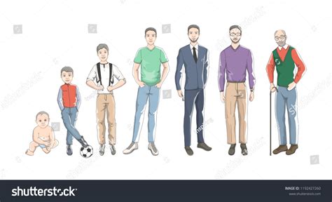 Male Character Generation Set Human Different Stock Vector (Royalty ...