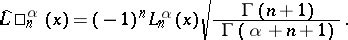 Laguerre polynomials - Encyclopedia of Mathematics