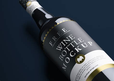 Wine Bottle Mockup Free