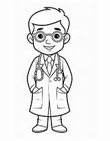 Doctor Coloring Pages Free Printable PDF sketch template