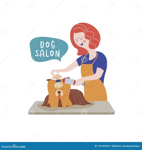 Dog Salon. Dog Grooming. Vector Illustration. Stock Vector ...