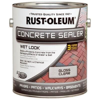 Rust-Oleum 1 gal. Concrete Wet Look Sealer-260431 - The Home Depot