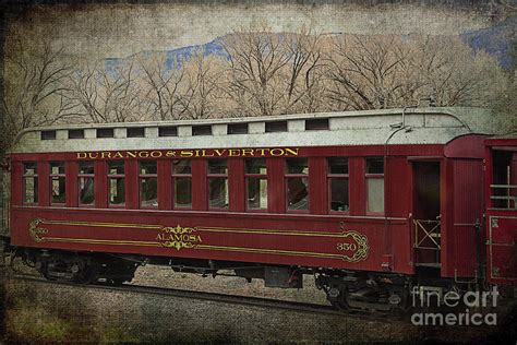 Durango And Silverton Alamosa Train Car by Janice Rae Pariza