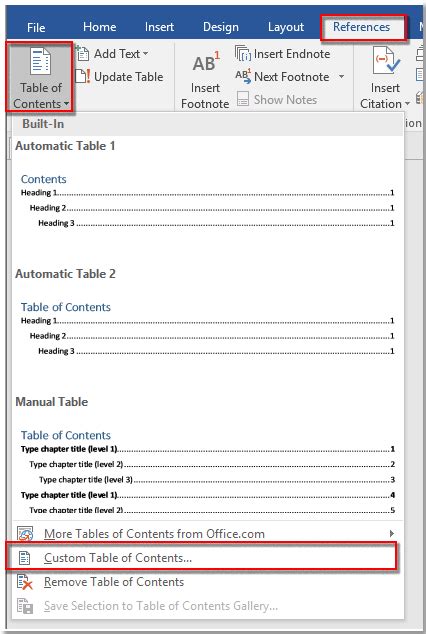 Microsoft word 2016 table of contents template - heyhrom