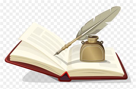 Book And Quill Png, Transparent Png - vhv