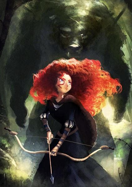 Brave Merida and Mordu by simonmoberg on DeviantArt