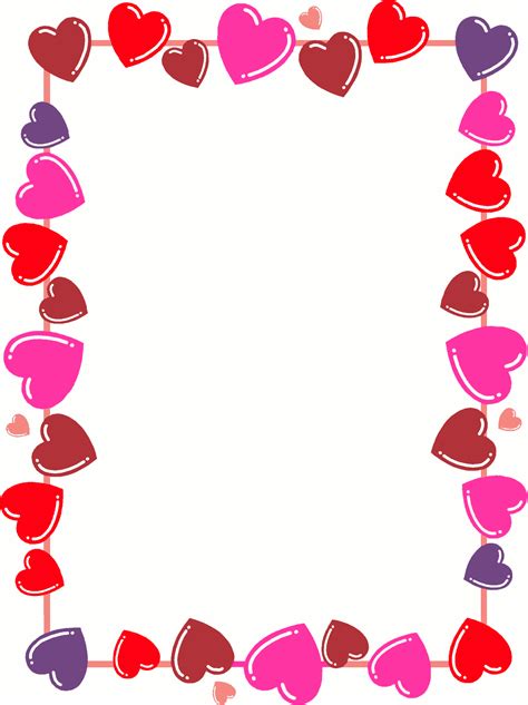 BORDERS | Valentines day border, Valentines clip, Clip art borders