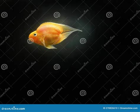 A Tailless Tropical Fish, Derp Fish or Blood Red Parrot, Cichlid ...