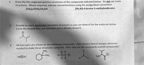 SOLVED: Texts: 2 Draw the line-angle/perspective structures of the ...