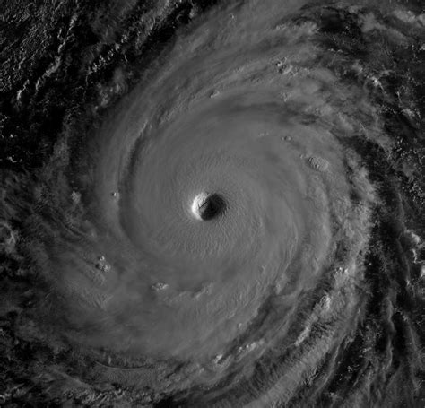 Beautiful shot of Super Typhoon Trami over the Philippine Sea as the ...