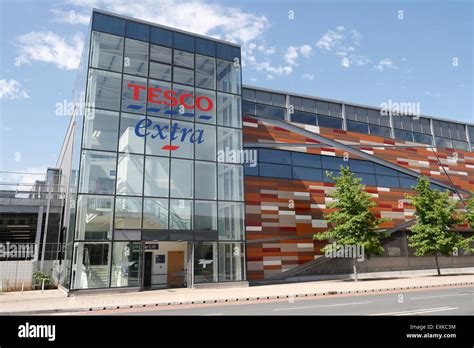 Tesco Extra store supermarket on Savile St in Sheffield, England UK ...