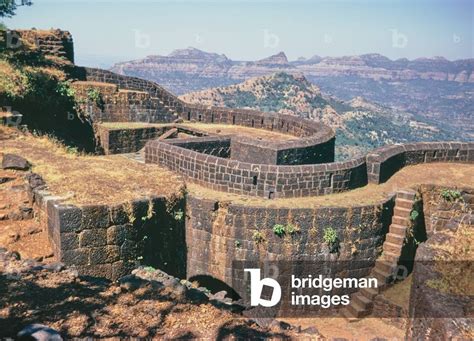 Image of Rajgad Fort, Sivaji stronghold, Maharashtra, India, 1970 (photo)