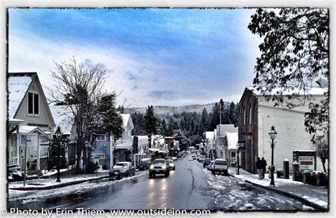 Nevada City Winter Snow, Outside Inn