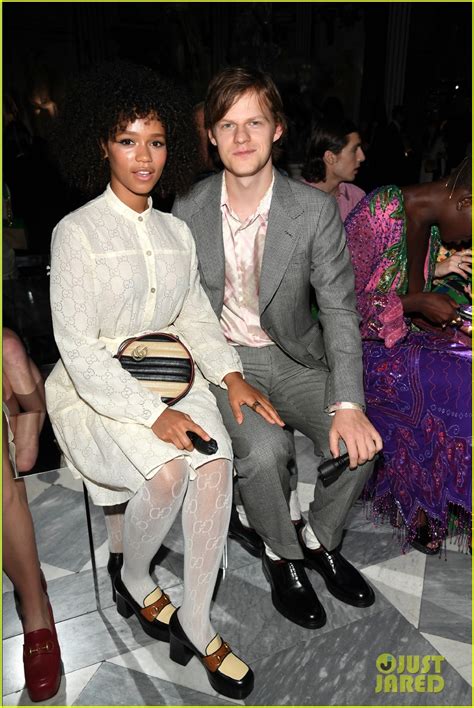 Lucas Hedges & Girlfriend Taylor Russell Couple Up at Gucci Show in ...