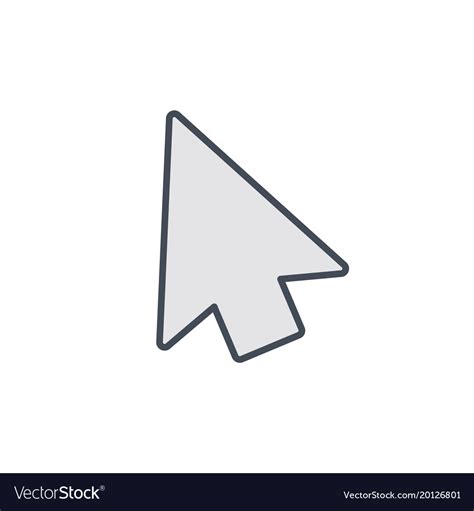 Arrow cursor mouse pointer select icon Royalty Free Vector