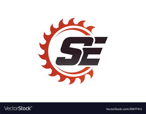 S e se initial letter logo design template Vector Image