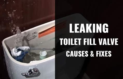 Leaking Toilet Fill Valve from Top & Bottom: Causes & Fixes Leaky ...