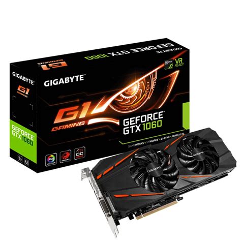 Tarjeta Grafica Nvidia GIGABYTE GTX1060 G1 Gaming 3Gb PCIe (GV-N1060G1 ...