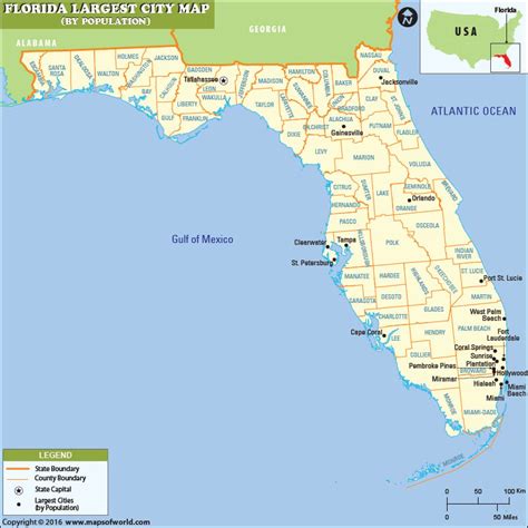 Largest Cities in Florida by Population