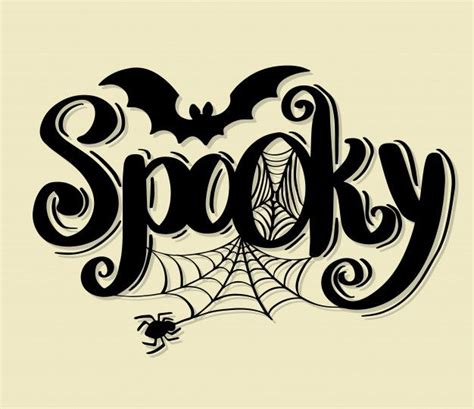 Premium Vector | Happy halloween vector lettering holiday calligraphy. | Halloween vector ...