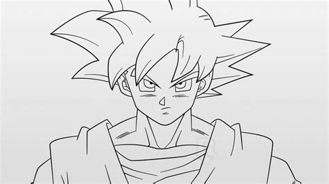 Super Saiyan God Goku (Line-Art)