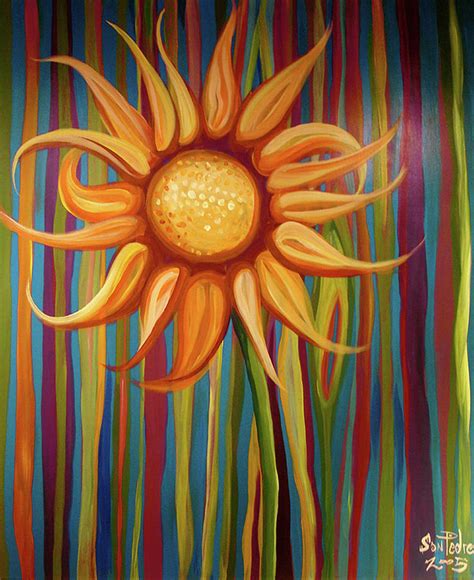 Golden Sunflower Painting by Nick San Pedro - Fine Art America