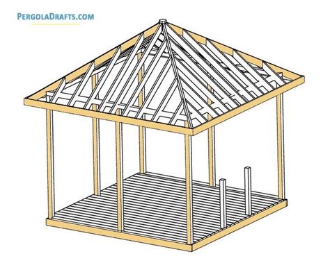 12x12 Square Gazebo Plans | Blueprints For a Functional Summerhouse