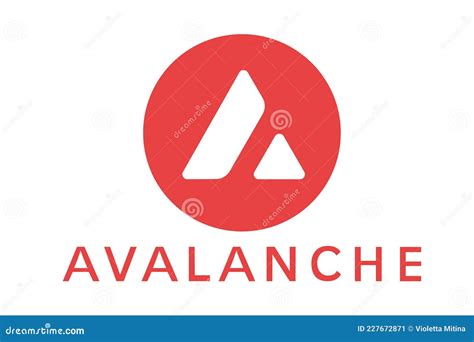 AVALANCHE Vector Logo Text Icon Editorial Photo - Illustration of ...