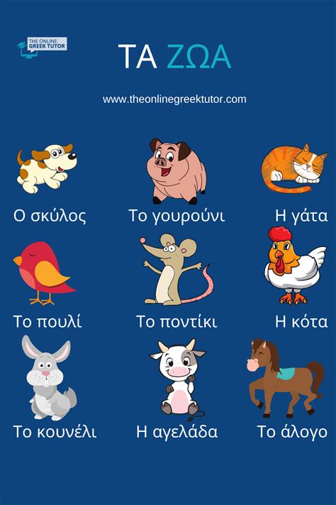 Greek Animal Names: Expand Your Vocabulary!