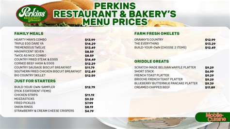 Updated Perkins Restaurant & Bakery Menu Prices (2024)