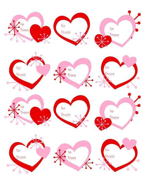 ETIQUETAS CORAZON | Valentines gift tags, Valentine's day printables, Valentines printables