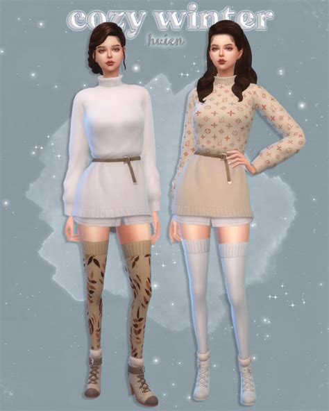 The Sims 4 a set of winter fashion - The Sims Game