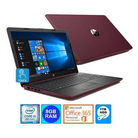 HP 15.6″ TouchScreen Laptop Intel i5-8250U 8GB 1TB HDD Office 365 ...