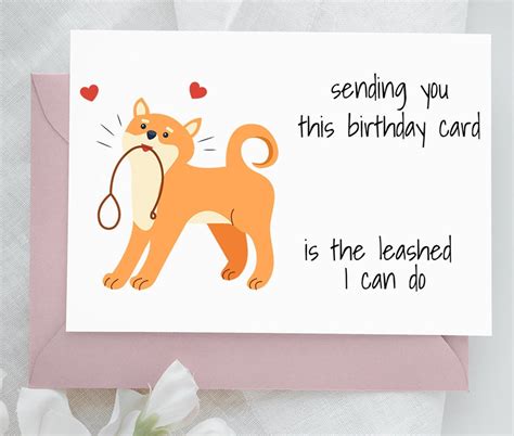 Funny Birthday Card, Dog Birthday Card, Dog Card - Etsy