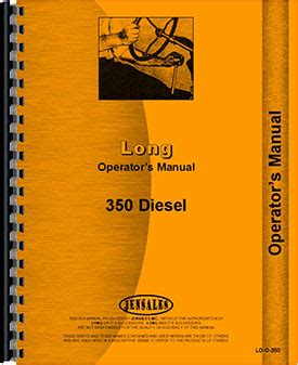 Long 350 Tractor Operators Manual